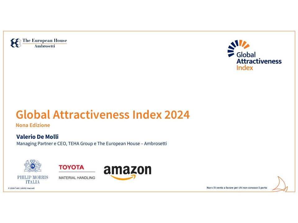 Global Attractiveness Index 2024 - 9° Edizione - Presentazione di Valerio De Molli